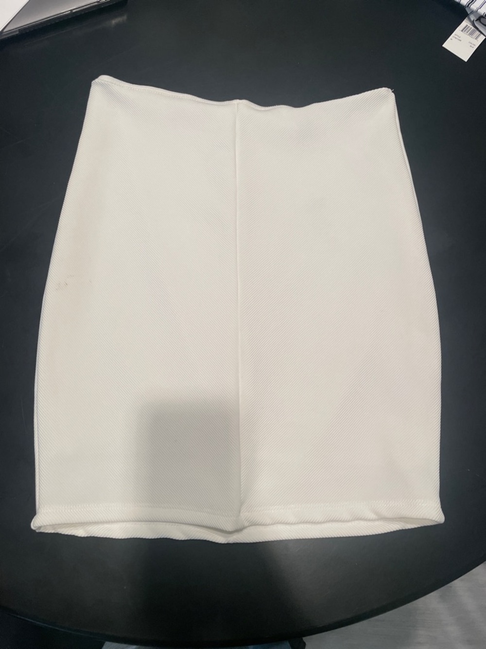 Windsor White Textured Mini Skirt
